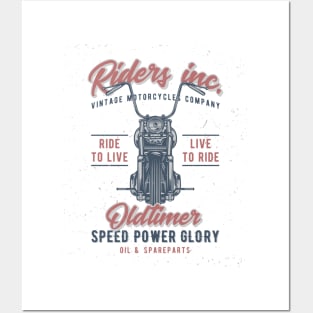 Riders Inc. Classic Cars - Biker Cool Posters and Art